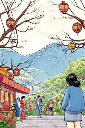 悬疑短篇《深夜电话亭》竖版封面，雨夜中电话亭亮着暖光