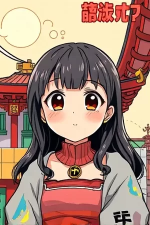日常漫画《海边的旧书店》竖版封面，书架缝隙透进午后阳光
